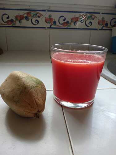 Smoothie de papaye à la pastèque