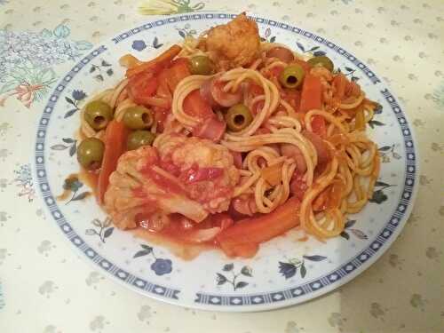 Spaghetti et knackis à la tomate pour les enfants - Les marmites de Marphyl