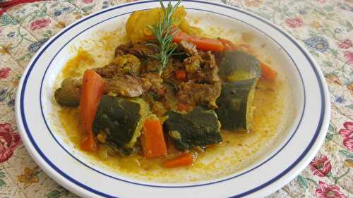 Tajine d'agneau aux carottes et courgettes