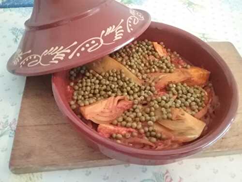 Tajine de poulet au fenouil et aux petits pois