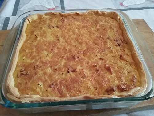 Tarte au céleri branche et lardons