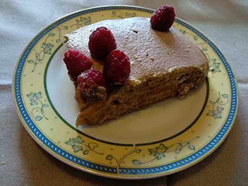 « Tiramisu » aux petits beurres et au chocolat à la mangue