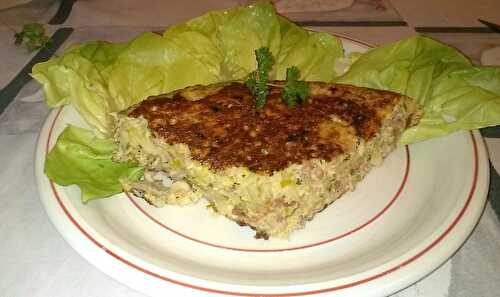 Tortilla aux lardons au four à microondes