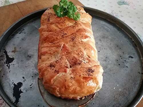 Tresse de boudin noir au fromage de chèvre et miel de canne à sucre