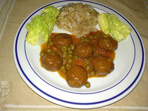 Boulettes de poulet à la sauce orientale