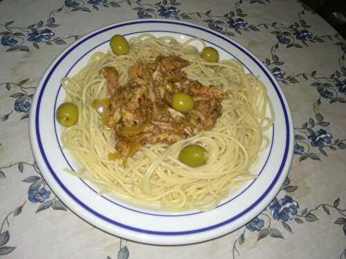 Spaghetti aux calamars à la tomate