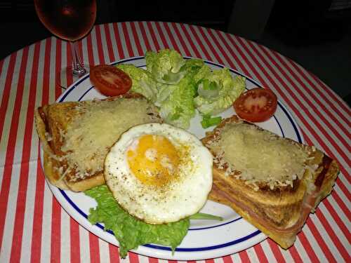 Croque-monsieur au jambon serrano et tortilla de morue pour un tête à tête TV