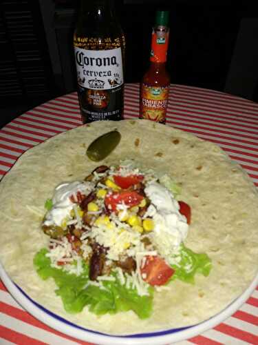 Fajitas à la viande de boeuf hachée