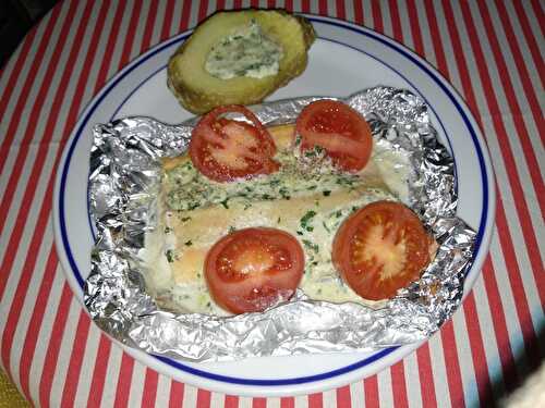 Filets de truite de mer à l’anis à la crème