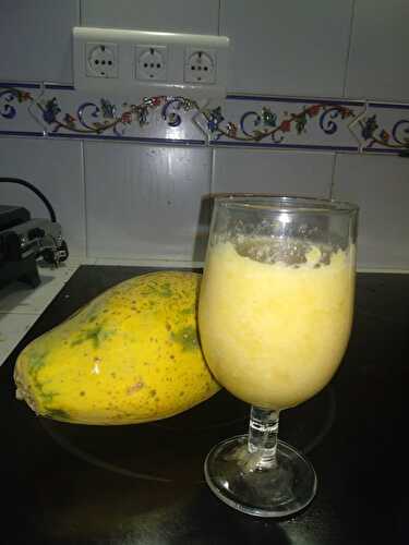 Smoothie de papaye à l’ananas