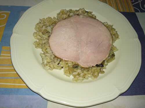 Rôti de porc et colombo des îles au riz
