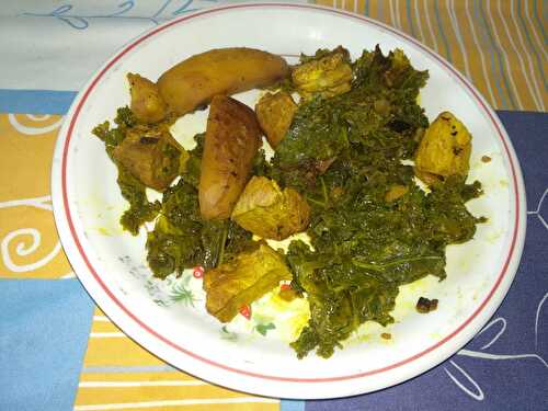 Sauté de veau au chou kale et aux pommes de terre de Noirmoutier