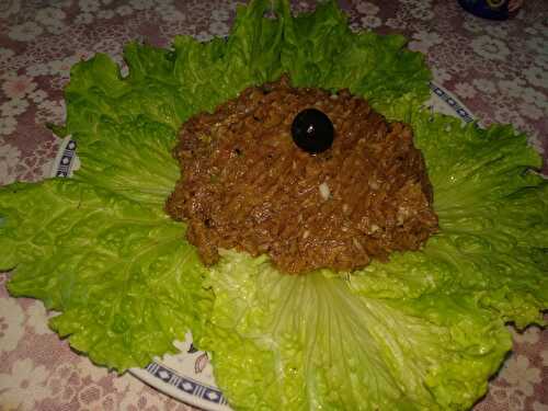 Steak tartare de bœuf à la méditerranéenne