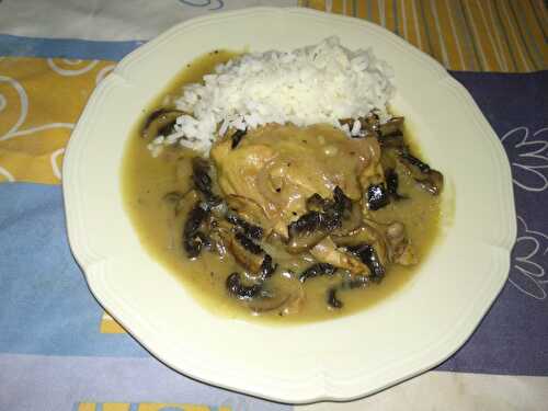 Blanquette de blanc de poulet aux champignons