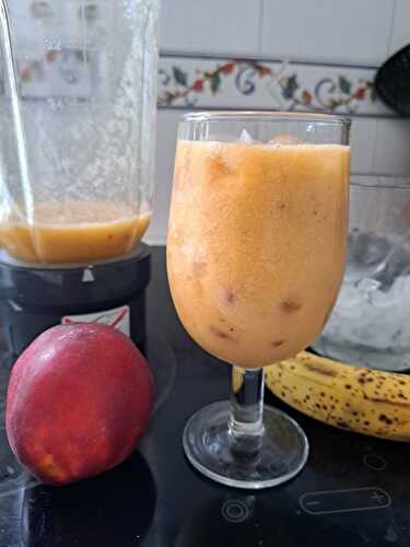 Smoothie de banane et nectarine