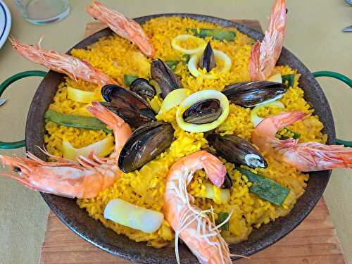 Paella de fruits de mer