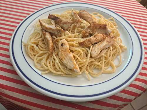 Blanc de poulet et spaghetti au citron – Pollo e spaghetti al lemone