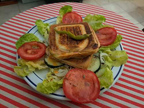 Croque-monsieur au saumon fumé et fromage frais