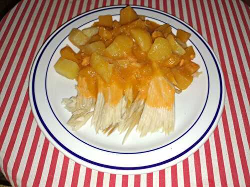 Aile de raie en sauce tomate à la sarde