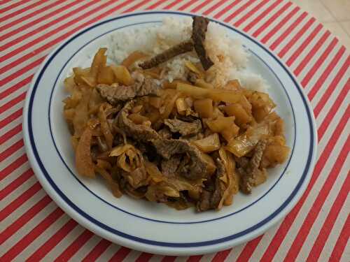 Filet bœuf sauté au chou à la chinoise