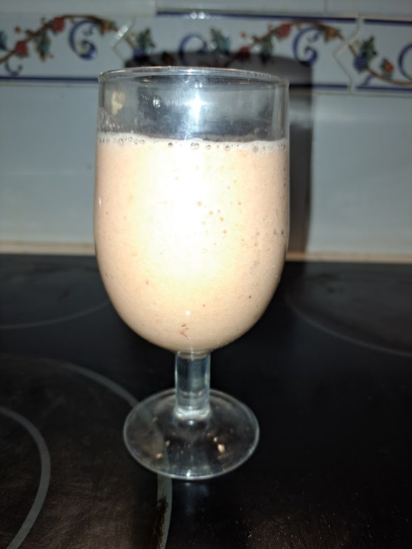 Milkshake de banane à la glace vanille