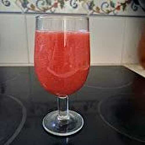 Smoothie de banane et pastèque aux nectarines