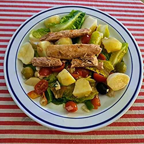 Salade de filets de melva de Huelva aux pommes de terre et tomates