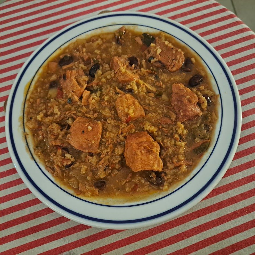 Marmite de porc aux moules de bouchot et riz au curry