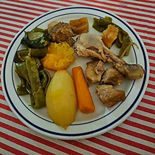 « Poule au pot » estivale andalouse– Puchero estival andaluz