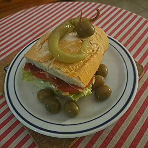 Sandwich andalou au jambon serrano