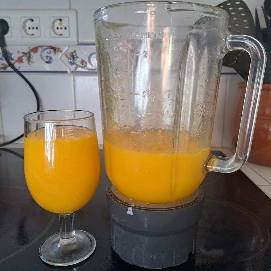 Smoothie de melon blanc et de mangue