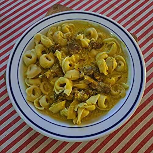 Tortellini et longe de porc au curry