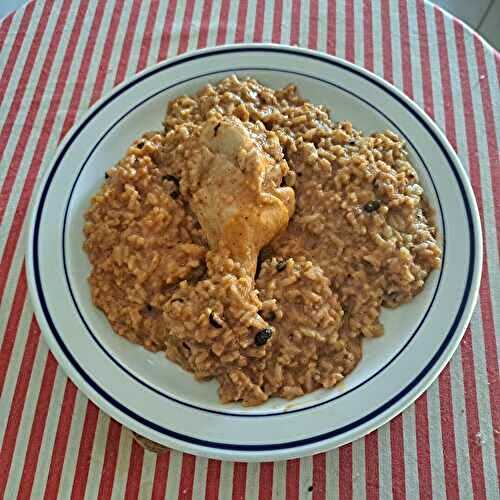 Risotto crémeux aux champignons et à l’ail noir