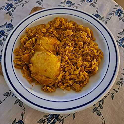 Cuisses de poulet et riz aux épices orientales