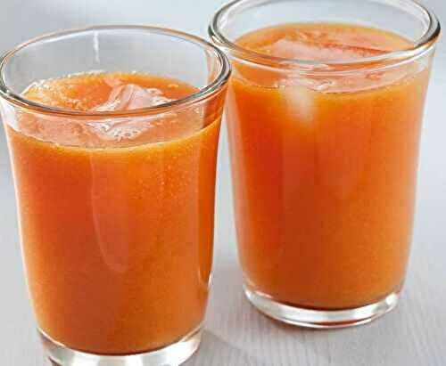 Milkshake ou batido de papaye à la banane et gingembre au lait de coco