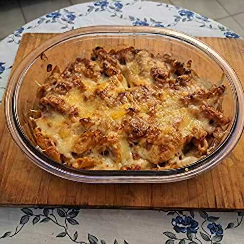 Macaroni et lardons all'arrabbiata