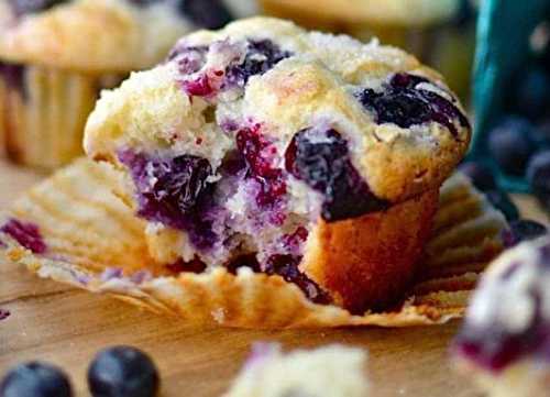 Ces muffins aux bleuets sont tellement faciles à faire et absolument délicieux!