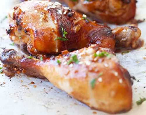 Ces pilons de poulet à l'ail et au gingembre sont absolument délicieux (et facile à faire!)