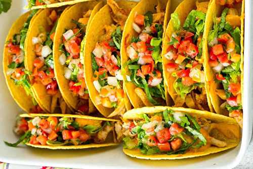 Ces tacos santé au poulet sont absolument délicieux et très facile à faire!
