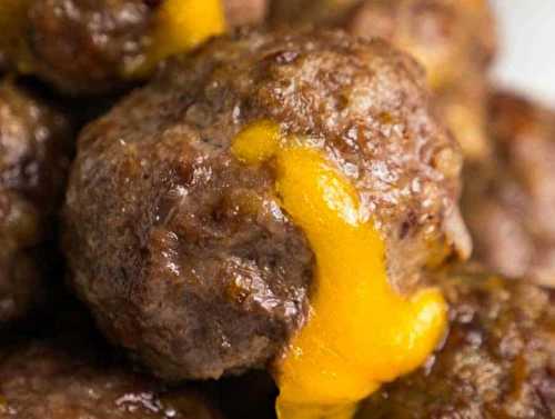 Cette recette de boulettes de cheeseburger avec bacon est INCROYABLE!