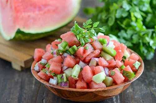 Cette salsa de melon d’eau est un ESSENTIEL sur votre terrasse!