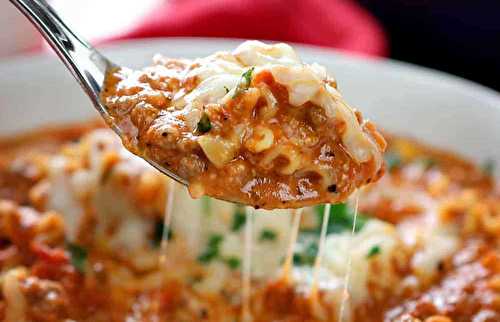 Cette soupe à la lasagne est vraiment délicieuse et super facile à faire!