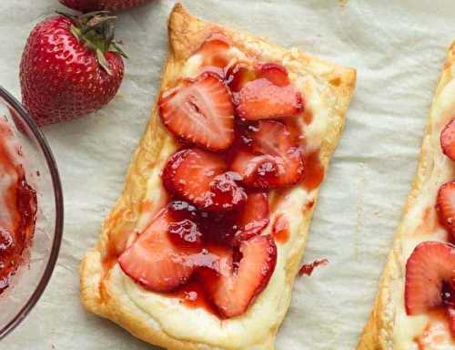 Des danoises aux fraises super faciles à faire et parfaites pour la saison!