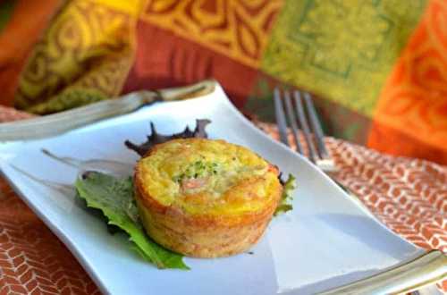 Des supers muffins déjeuner au poulet et légumes très facile à faire...