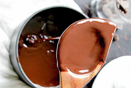 La délicieuse sauce au chocolat prête en 5 minutes!