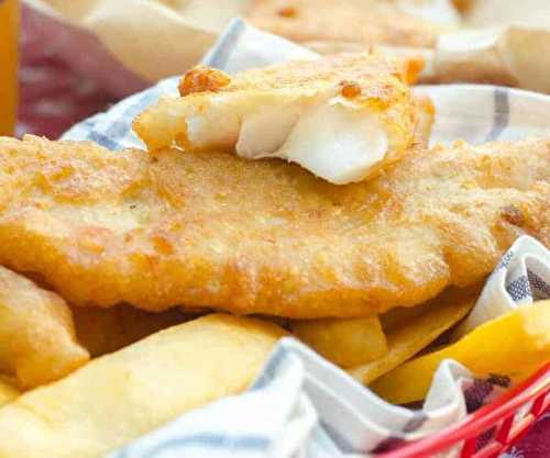 La meilleure recette de filets de poisson (Fish & Chips) avec une panure à la bière!