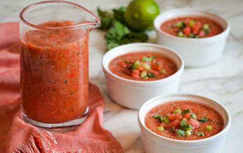 La meilleure recette de gaspacho au melon d'eau (Facile et très frais)!