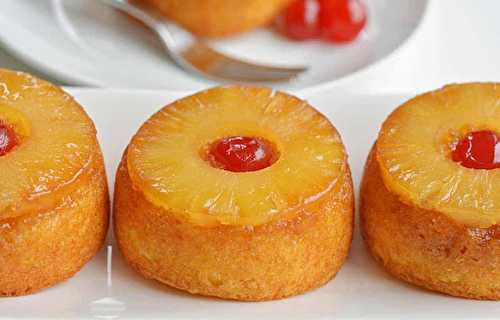 La meilleure recette de petits gâteaux renversés aux ananas!