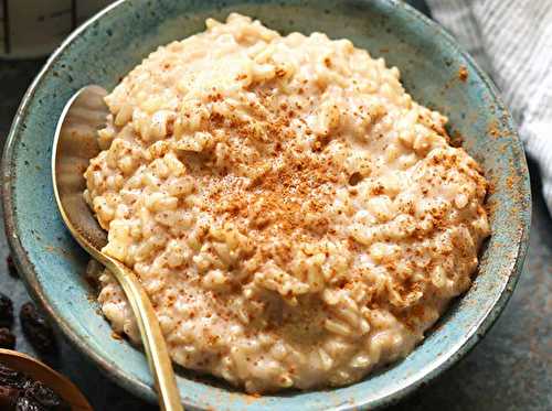 La meilleure recette de pouding au riz brun et sirop d'érable (Végane!)
