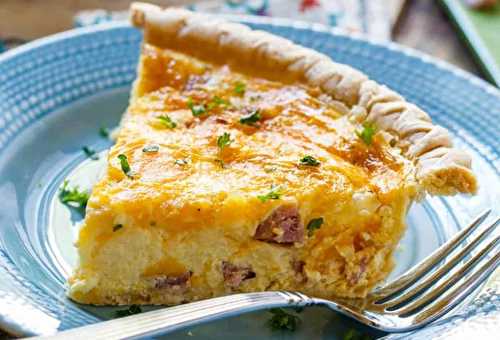 La meilleure recette de quiche au jambon et fromage (Super facile à faire!)